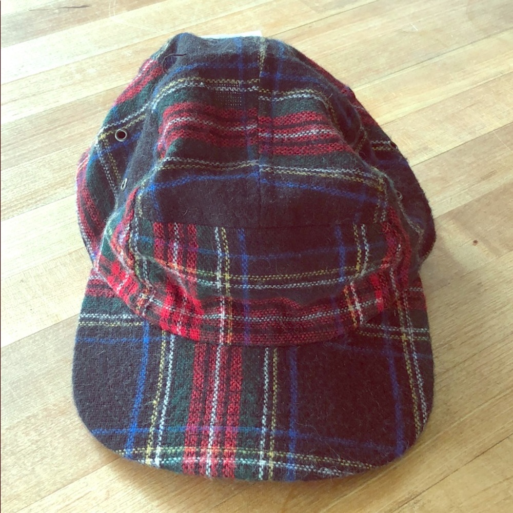 Plaid 5-panel Hat